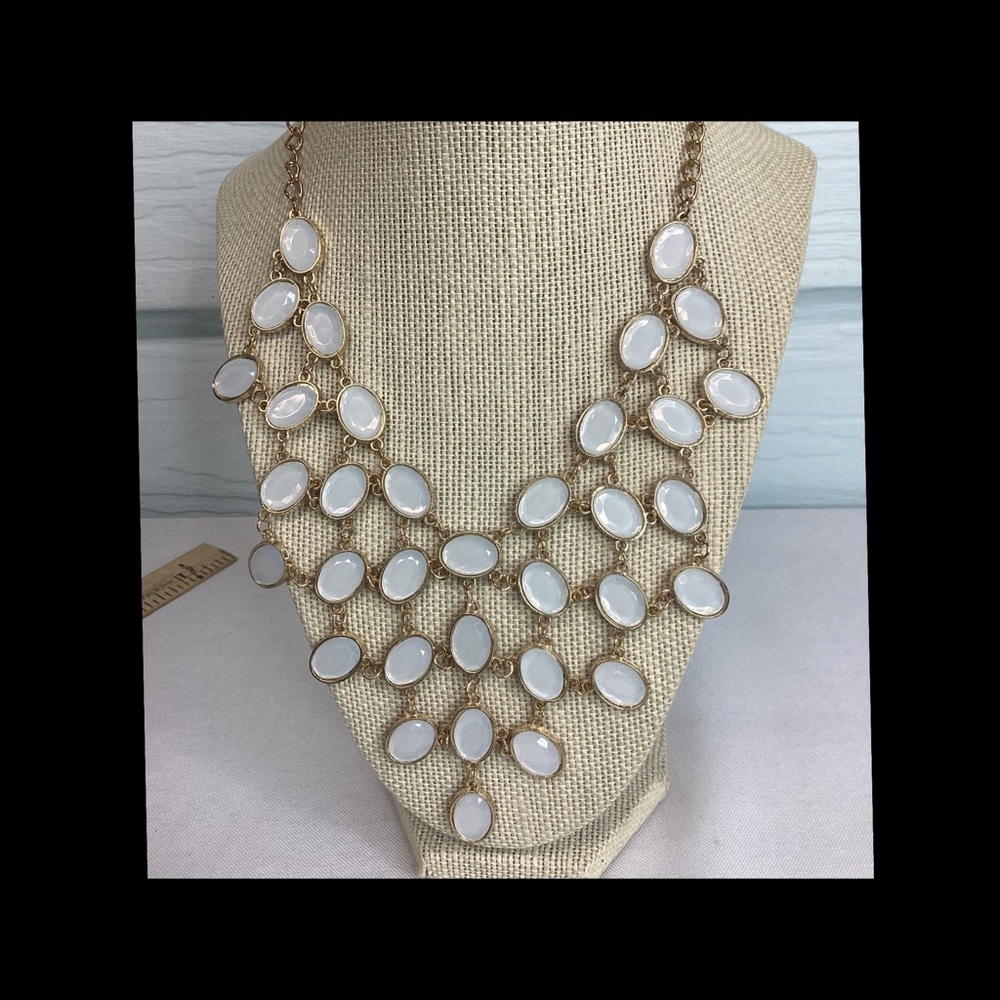 Statement necklace.